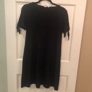 Womens GAP short sleeve black swing dress size M